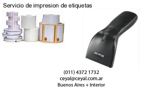 Servicio de impresion de etiquetas