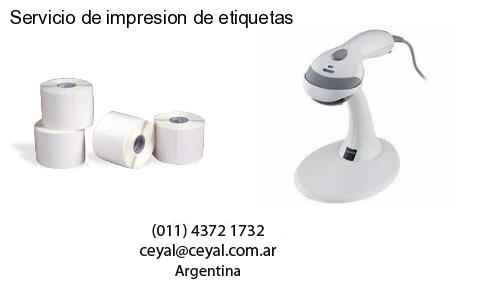 Servicio de impresion de etiquetas