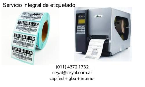Servicio integral de etiquetado