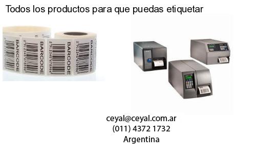 Todos los productos para que puedas etiquetar