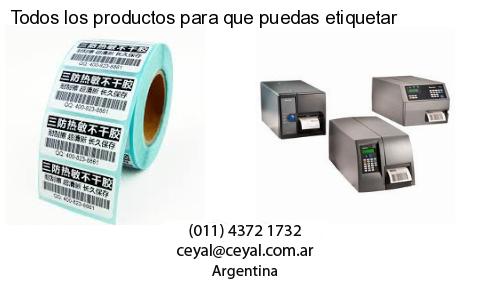 Todos los productos para que puedas etiquetar