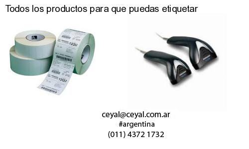 Todos los productos para que puedas etiquetar