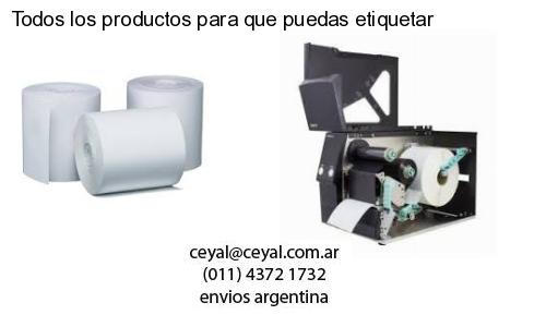 Todos los productos para que puedas etiquetar