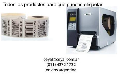 Todos los productos para que puedas etiquetar