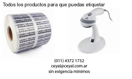 Todos los productos para que puedas etiquetar