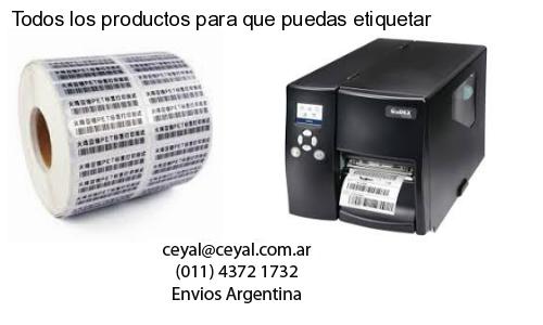 Todos los productos para que puedas etiquetar