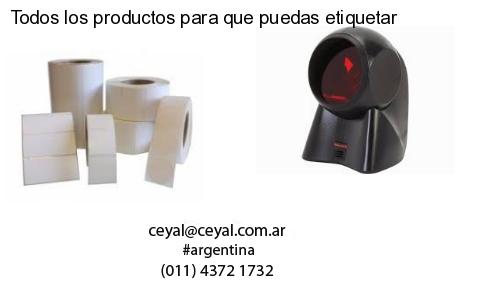 Todos los productos para que puedas etiquetar