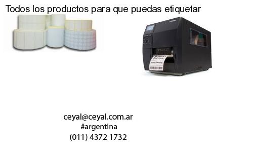 Todos los productos para que puedas etiquetar
