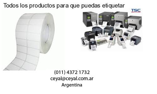 Todos los productos para que puedas etiquetar