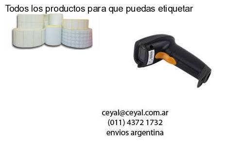 Todos los productos para que puedas etiquetar