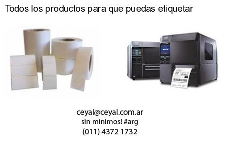 Todos los productos para que puedas etiquetar