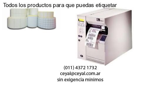 Todos los productos para que puedas etiquetar