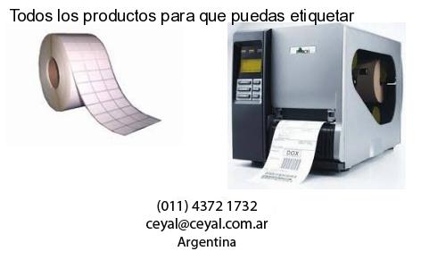Todos los productos para que puedas etiquetar