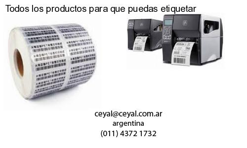 Todos los productos para que puedas etiquetar