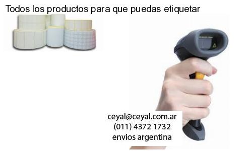 Todos los productos para que puedas etiquetar
