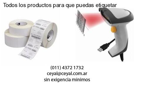Todos los productos para que puedas etiquetar