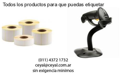 Todos los productos para que puedas etiquetar
