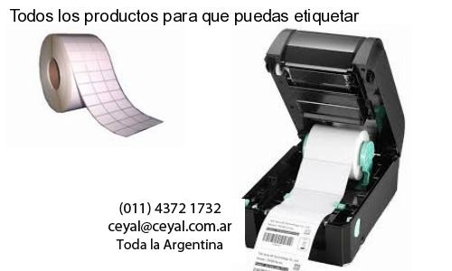 Todos los productos para que puedas etiquetar