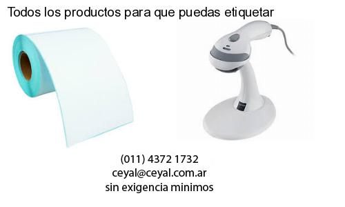 Todos los productos para que puedas etiquetar