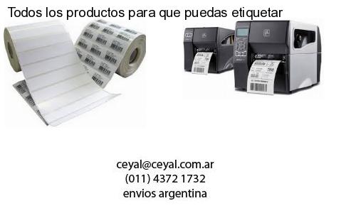 Todos los productos para que puedas etiquetar