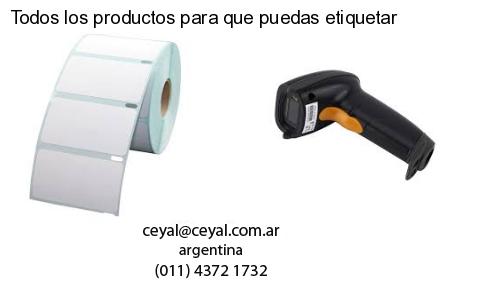 Todos los productos para que puedas etiquetar