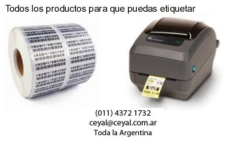 Todos los productos para que puedas etiquetar