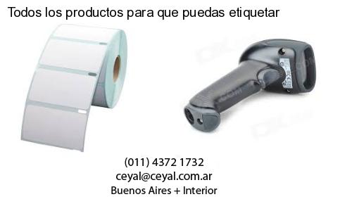 Todos los productos para que puedas etiquetar