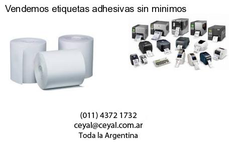 Vendemos etiquetas adhesivas sin minimos