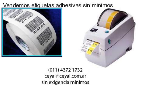 Vendemos etiquetas adhesivas sin minimos