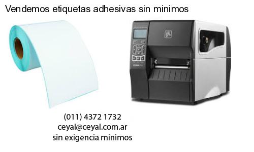 Vendemos etiquetas adhesivas sin minimos