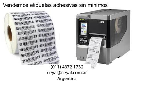 Vendemos etiquetas adhesivas sin minimos