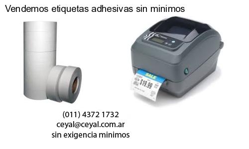 Vendemos etiquetas adhesivas sin minimos