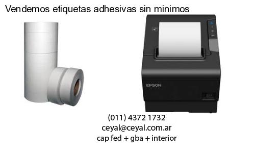 Vendemos etiquetas adhesivas sin minimos