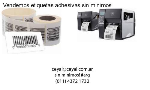 Vendemos etiquetas adhesivas sin minimos