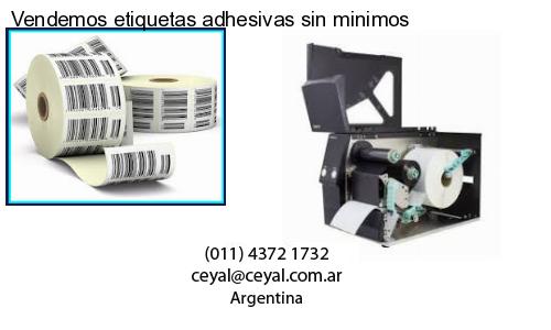 Vendemos etiquetas adhesivas sin minimos