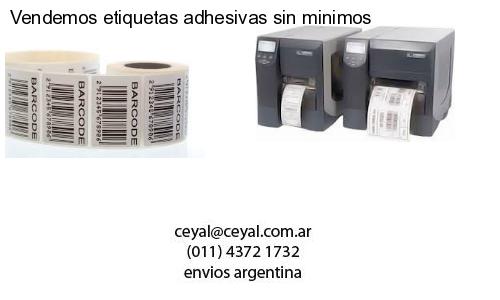 Vendemos etiquetas adhesivas sin minimos