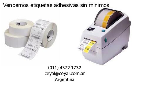 Vendemos etiquetas adhesivas sin minimos