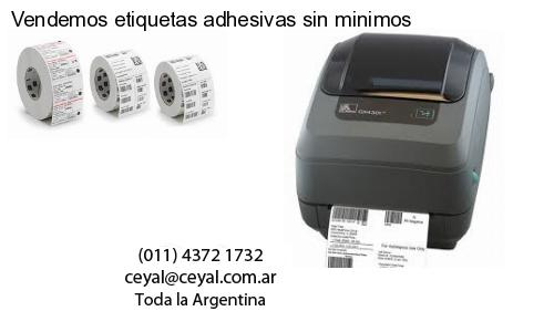 Vendemos etiquetas adhesivas sin minimos