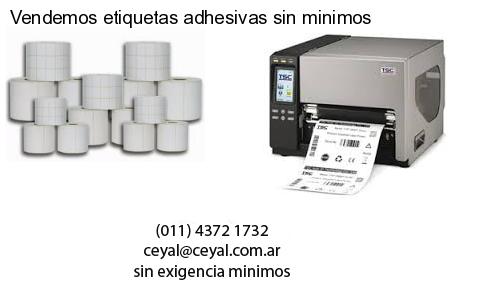 Vendemos etiquetas adhesivas sin minimos