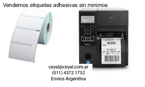 Vendemos etiquetas adhesivas sin minimos