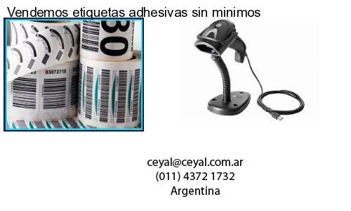 Vendemos etiquetas adhesivas sin minimos