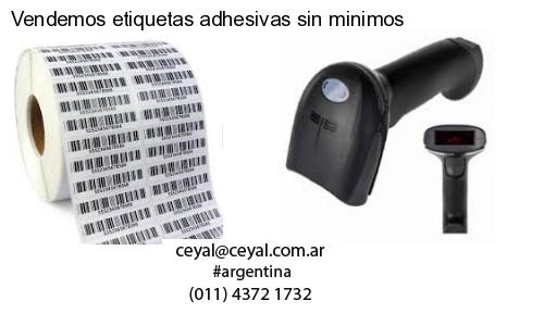 Vendemos etiquetas adhesivas sin minimos