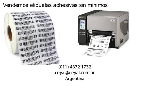 Vendemos etiquetas adhesivas sin minimos