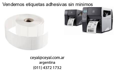 Vendemos etiquetas adhesivas sin minimos