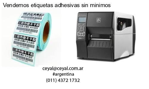 Vendemos etiquetas adhesivas sin minimos