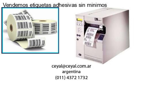 Vendemos etiquetas adhesivas sin minimos