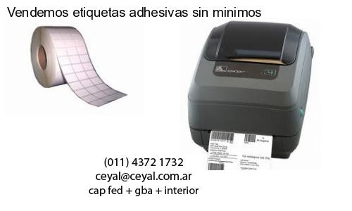 Vendemos etiquetas adhesivas sin minimos