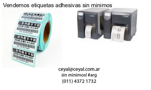 Vendemos etiquetas adhesivas sin minimos