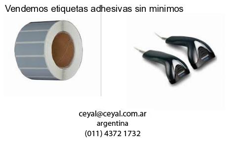Vendemos etiquetas adhesivas sin minimos
