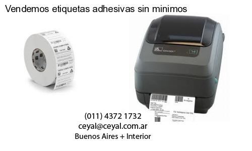 Vendemos etiquetas adhesivas sin minimos